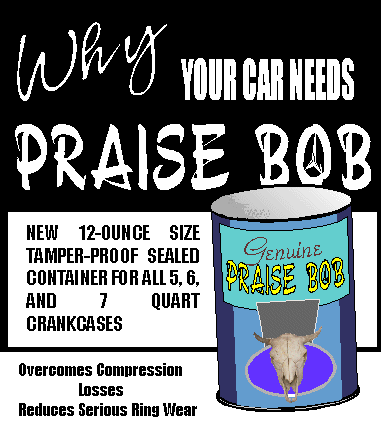 Why your car needs PRAISE BOB